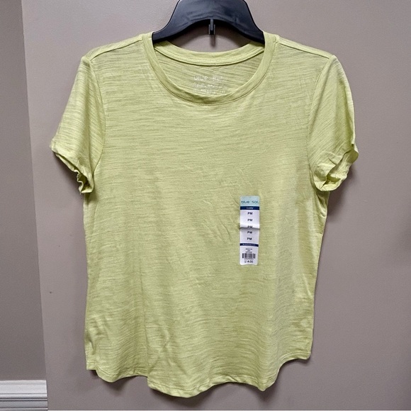 Blue Sol Petite Sz PS NWT Lime Short Sleeve Tee - Picture 2 of 5
